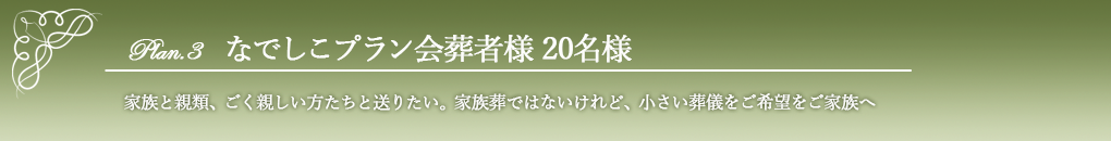 なでしこ20名様